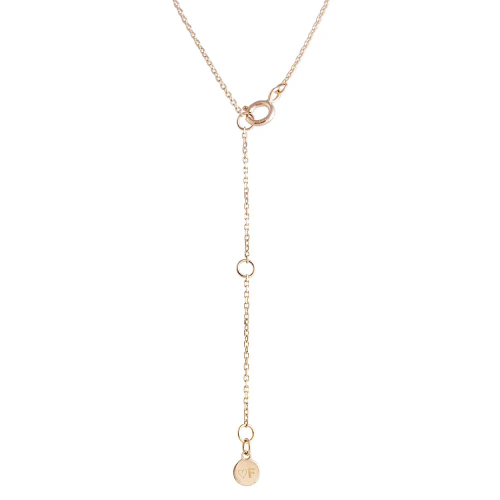 14K GOLD DIAMOND STARBURST NECKLACE