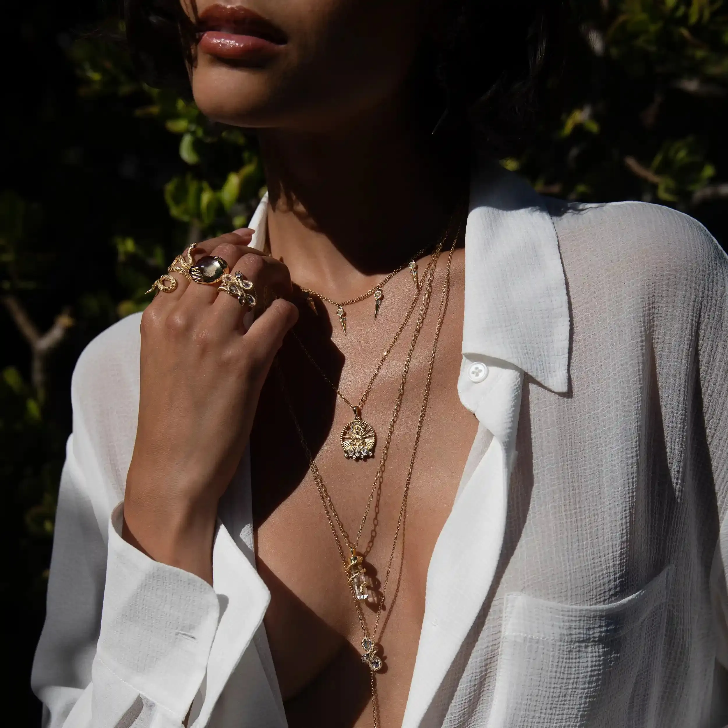 Infinity Snake Charm Collector Lariat